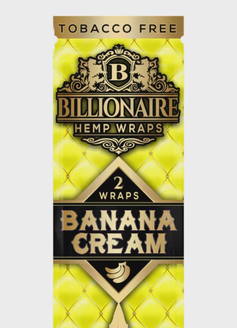 Billionaire Hemp Wraps 2PC - Banana Cream