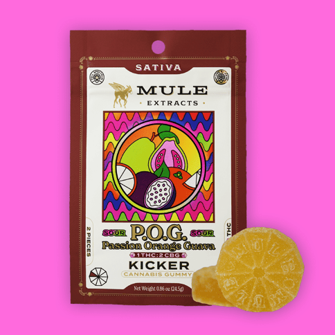 Mule Extracts - Sour POG 1:2 - Ratio Gummies - 50mg - 1pk