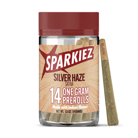 SPARKIEZ - INDOOR PREROLL MULTIPACK - SILVER HAZE - 14G
