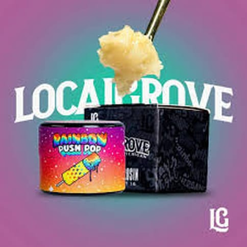 Rainbow Pushpop #4 1g Live Hash Rosin | Local Grove