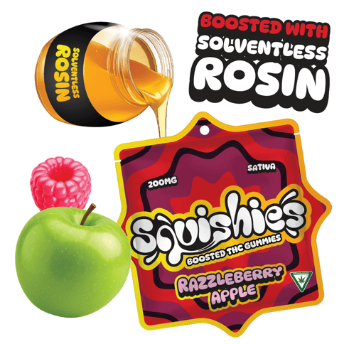 Razzleberry Apple (Sativa) Rosin Gummies