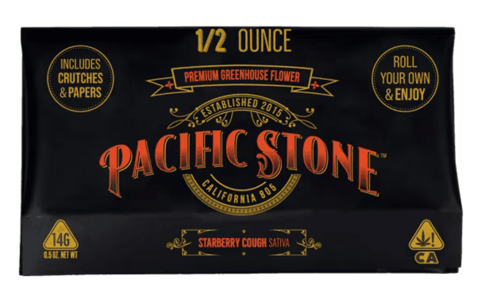 Pacific Stone | Starberry Cough (S) 1/2 oz Roll Your Own Sugar Shake - BOTH - 14.0g - Packed