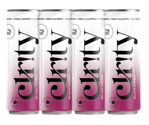 Clr!ty - 5mg THC Seltzer - 12oz - Black Cherry - 4 Pack