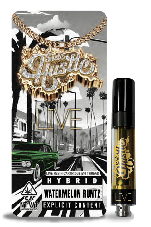 KB - SIDE HUSTLE - LIVE RESIN VAPE - WATERMELON RUNTZ - 1G