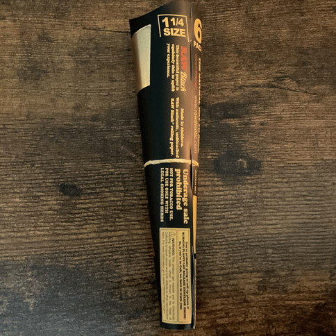 Raw Classic Black Cone 1 1/4 6 Pack