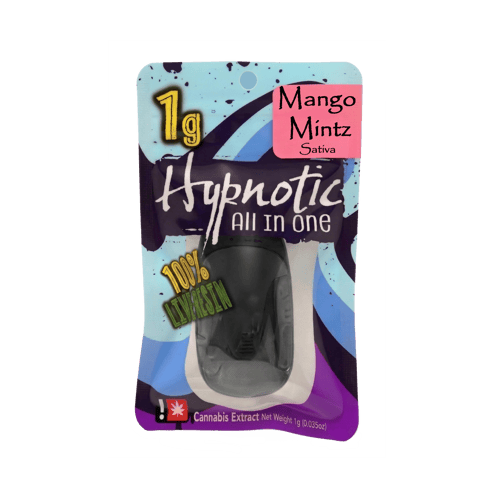 HYPNOTIC | LIVE RESIN CARTRIDGE | MANGO MINTZ | SATIVA | 1 GRAMS | DISPOSABLE