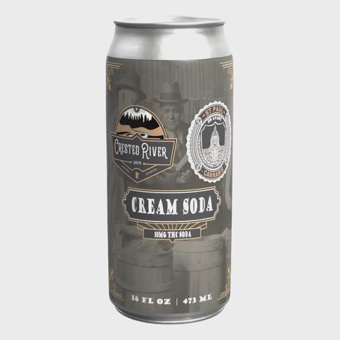 Crested River Cream Soda 10 MG THC Soda
