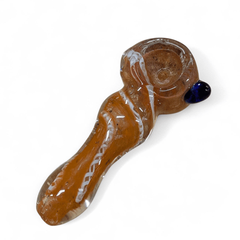 Orange Striped Handpipe - White