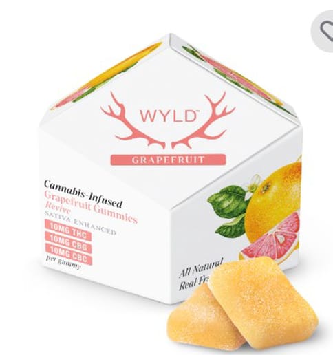 Wyld | Grapefruit | 300MG | 1:1:1 | THC:CBG:CBC | Gummies | 20PC