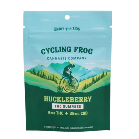 Huckleberry Gummies | 10ct Bag | Cycling Frog |