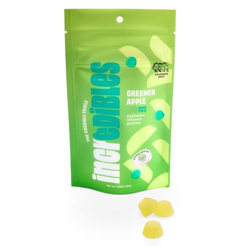 Incredibles Gummies | Greener Apple 1000mg Med