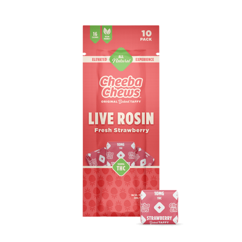 Cheeba Chews Live Rosin Strawberry 100mg