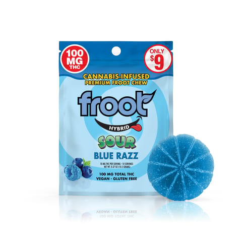 KB - FROOT - THC GUMMY - SOUR BLUE RAZZ - 100MG