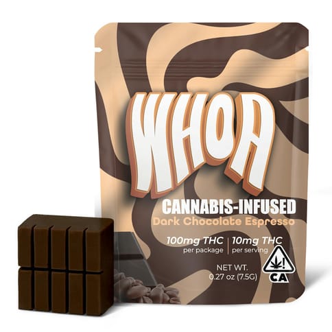 Whoa | Dark Chocolate Espresso | Bite | 100mg