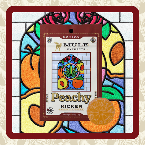 Mule | Peachy Kicker | 100MG | Single Gummy