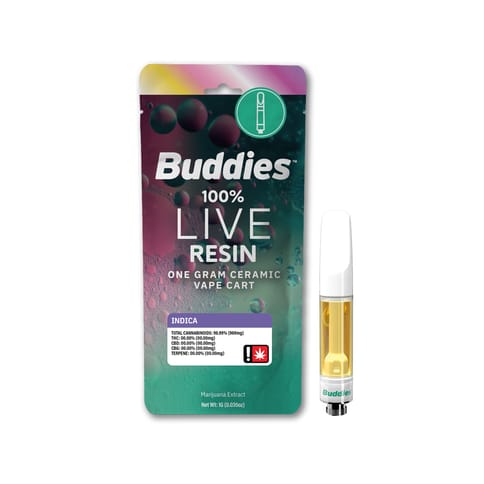 Buddies Live Resin Cartridge | Black Raspberry 1g