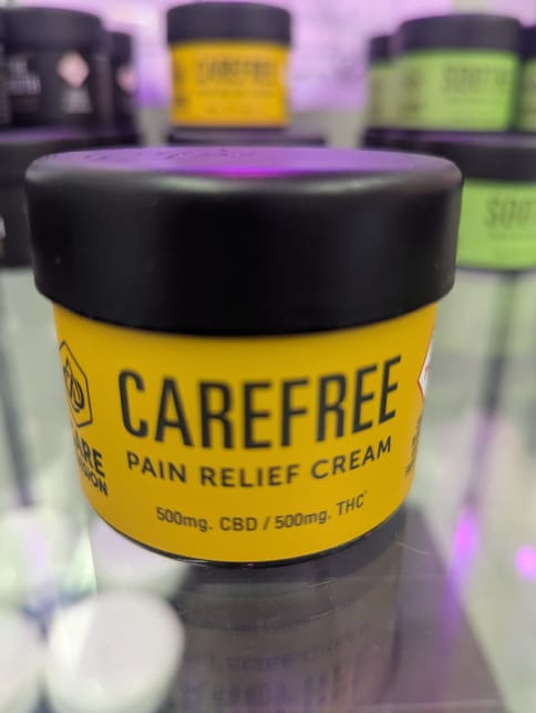Carefree | Pain Relief Lotion | 500mg CBD : 500mg THC