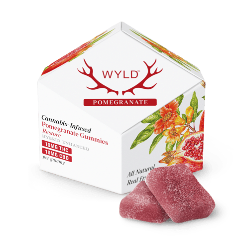 Wyld | 100mg Gummies - Pomegranate 1:1 THC/CBD
