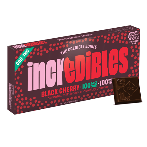 Incredibles - Black Cherry 1:1 100mg THC 100MG CBD