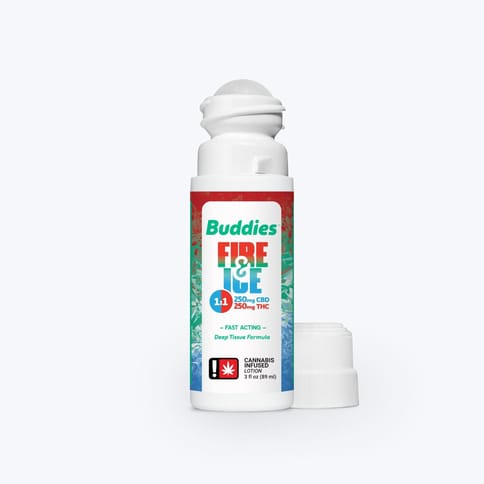 Fire & Ice Lotion 1:1 THC:CBD 3oz (Buddies)