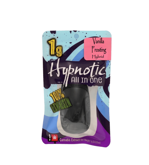 HYPNOTIC | LIVE RESIN CARTRIDGE | VANILLA FROSTING | HYBRID | 1 GRAM | DISPOSABLE