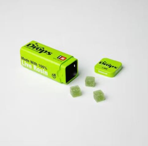 DROPS - 100MG ROSIN GUMMIES 20 PK - LIME (BALANCED)
