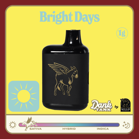 Bright Days 1G Live Resin Dank Tank (Mule)