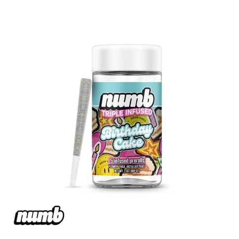 Birthday Cake | Numb | .5g (5pk) Infused Pre-Rolls