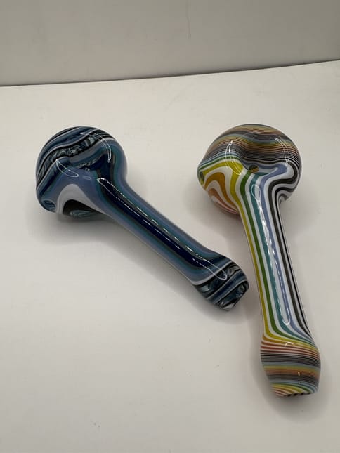 Haze Glass | Hand Blown Glass | - Striped Spoons
