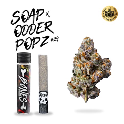 BOSKY GENETICS - INDOOR PREROLL - SOAP X ODDER POPZ #29 - 1.5G