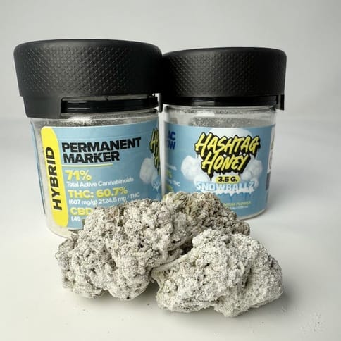 Hashtag Honey | Permanent Marker Snowballz | Infused Flower | 3.5g