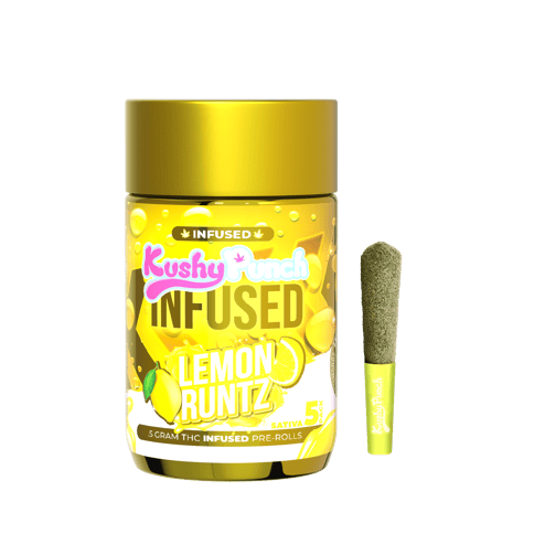 Lemon Runtz | Kushy Punch Infused Prerolls 5pk