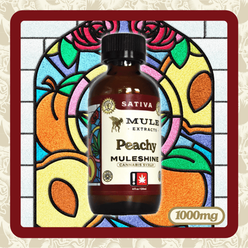 Mule - Peachy Sativa - 1000mg THC Muleshine Syrup