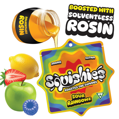Sour Rainbowz (Sativa) Rosin Gummies