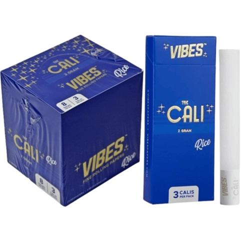 Vibes - The Cali - 2 Gram - Rice Pre-made Joint Wrap w/ Tip 3 Pack