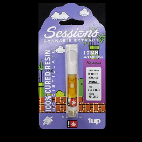 Peaches Peaches Cured Resin 1G Cartridge (Sessions)