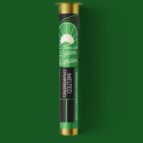 Golden Garden | Melted Strawberry's | Preroll | 1g