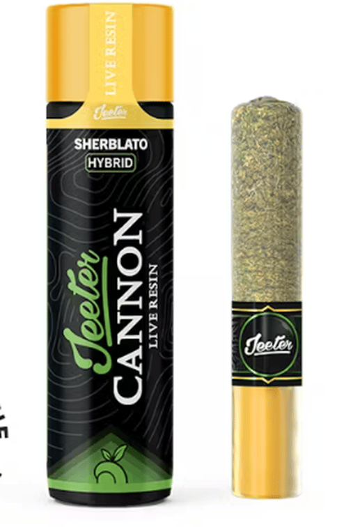 Jeeter | Cannon | Sherblato | Live Resin Infused Preroll | Hybrid | 1.3g