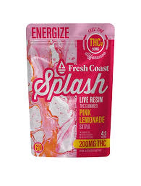 Pink Lemonade - Fresh Coast - Splash - Gummy - Sativa - 200mg THC:50mg THCv**
