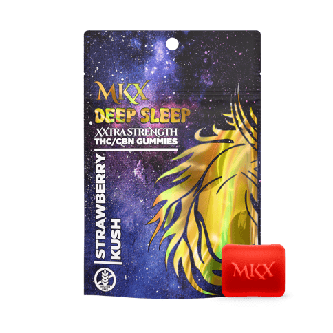 Deep Sleep Strawberry Kush Gummies 200mg THC + 50mg CBN