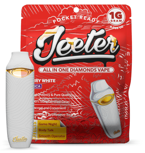 Jeeter AIO Liquid Diamond 1g Vape Disposable Berry White (I)