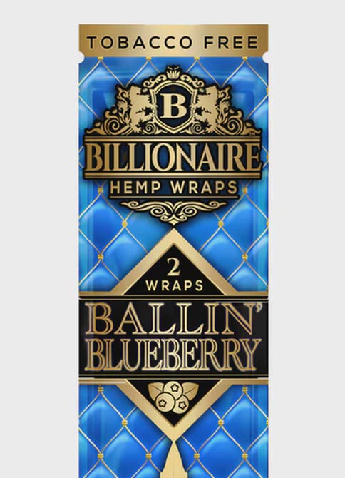 Billionaire Hemp Wraps 2PC - Ballin’ Blueberry