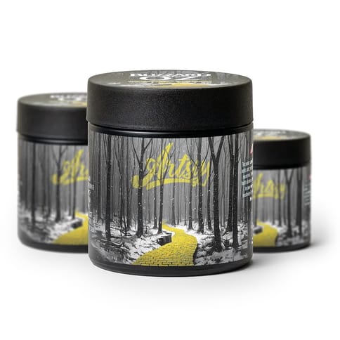 Artsy Cannabis Quarter Jar | Blizzard of Oz 7g Med