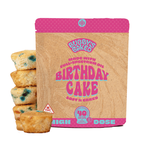 Bubby's  Baked | Bites High Dose | - Birthday Cake | 40mg x 10
