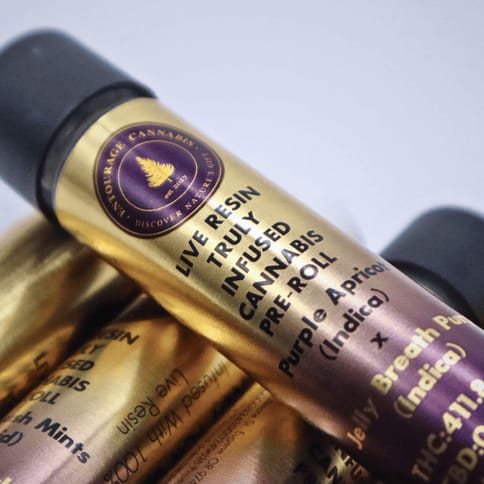 Entourage Infused Preroll 3 Pack | Gas #8 x Heir Headz 4.5g