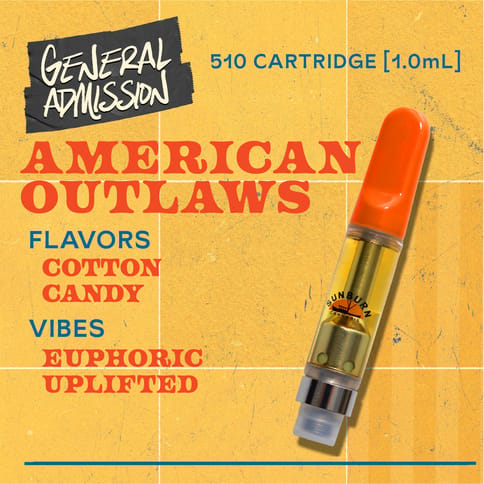 American Outlaws - 1g Distillate Vape Carts