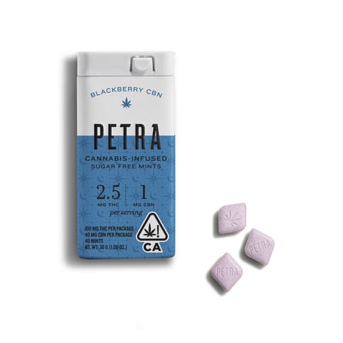 KB - PETRA MINTS - CBN EDIBLE - 2:5:1 BLACKBERRY - 100MG