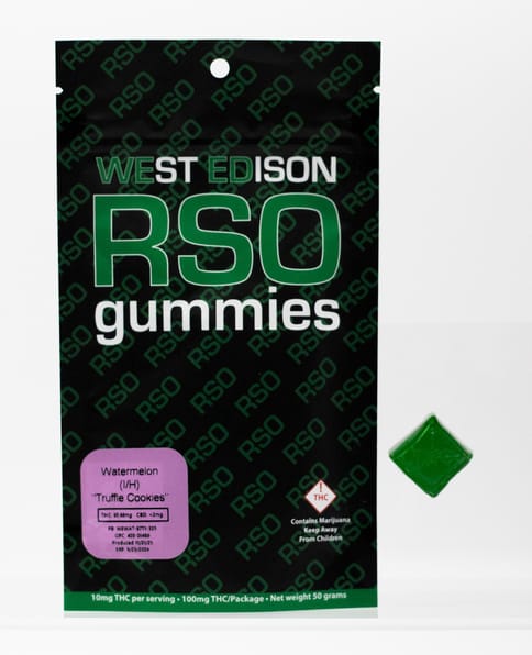 Watermelon RSO Truffle Cookies