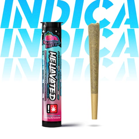 Hellavated | Razberry Blitz | 0.75G | Flavored | Infused PreRoll