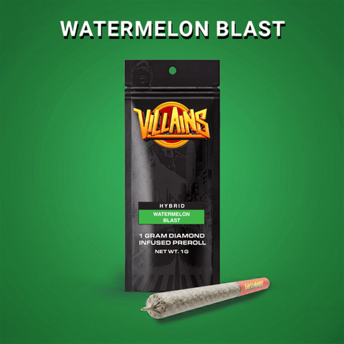 Villains - 1g Diamond Infused Preroll - Watermelon Blast